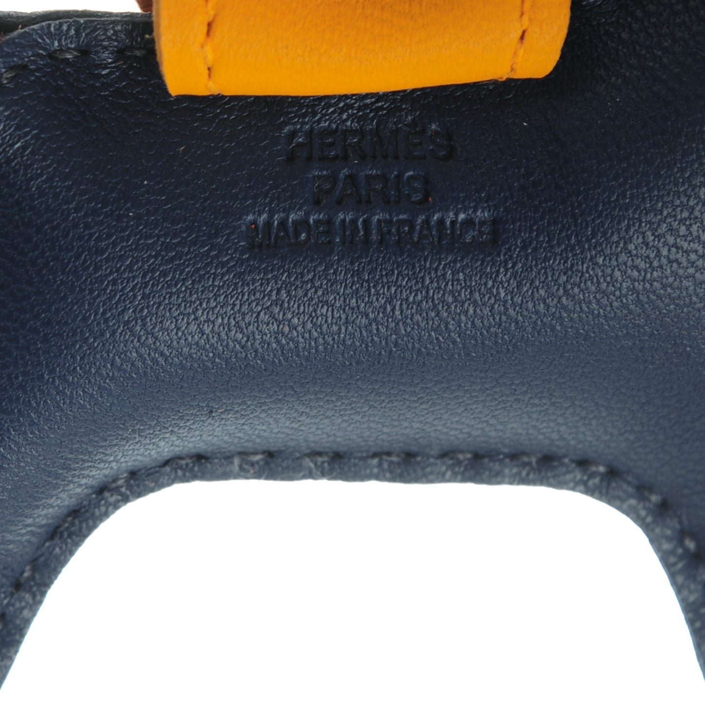 Milo Lambskin Grigri Rodeo Horse Bag Charm PM Bleu de Malte Cornaline Jaune D'Or