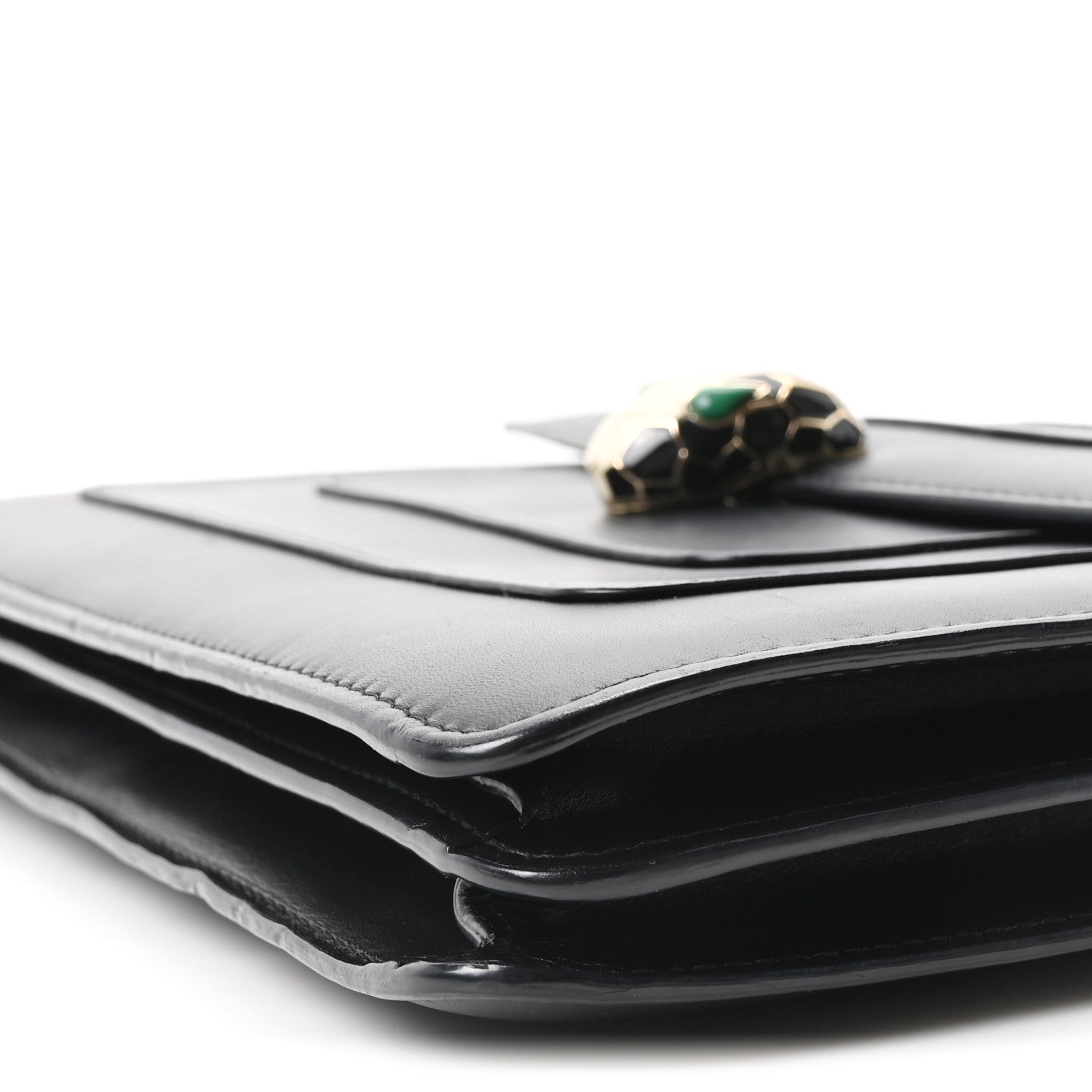 Bulgari Calfskin Serpenti Forever Shoulder Bag Black 11 of 11