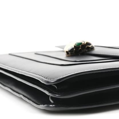 Bulgari Calfskin Serpenti Forever Shoulder Bag Black 11 of 11
