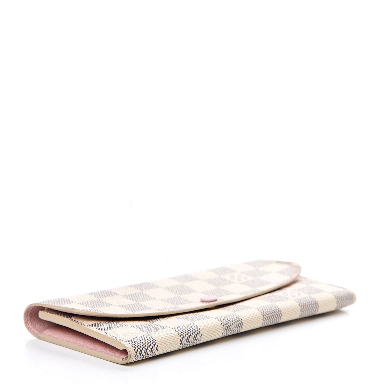Louis Vuitton Damier Azur Emilie Wallet Rose Ballerine 3 of 8