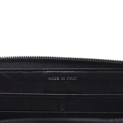 Chanel Lambskin Quilted Boy Zip Around Wallet Black 7 of 10