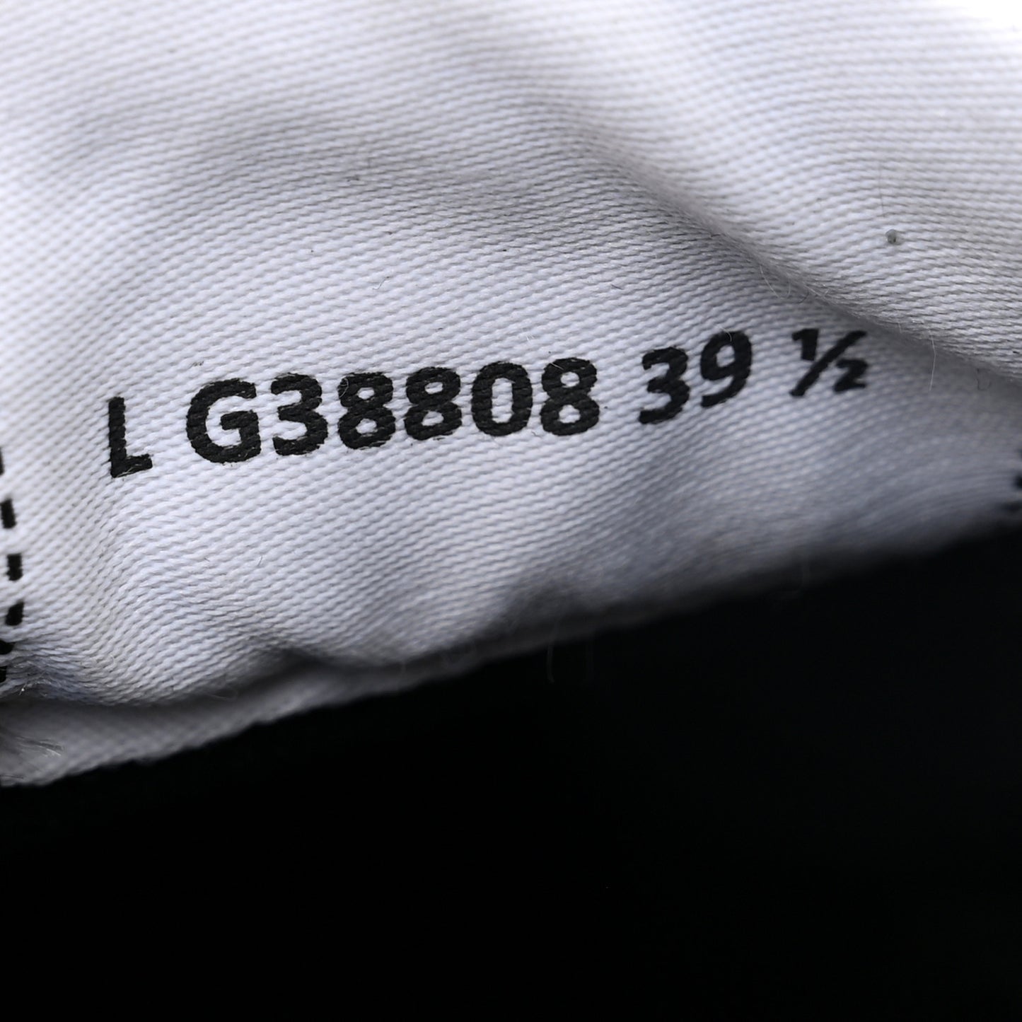 Grained Calfskin Fabric Womens Logo Sneakers 39.5 White Black