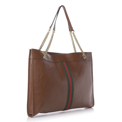 Gucci Calfskin Large Rajah Chain Tote Cuir 5 of 12