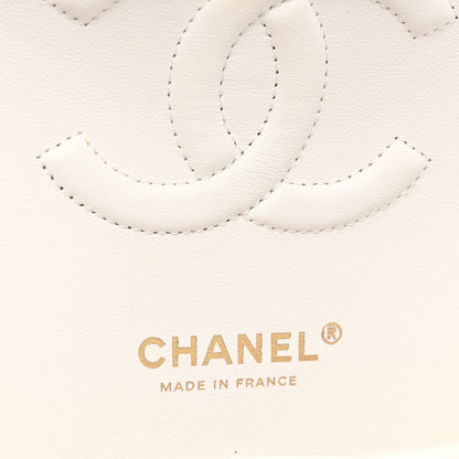 Chanel Caviar Quilted Medium Double Flap White 6 of 9