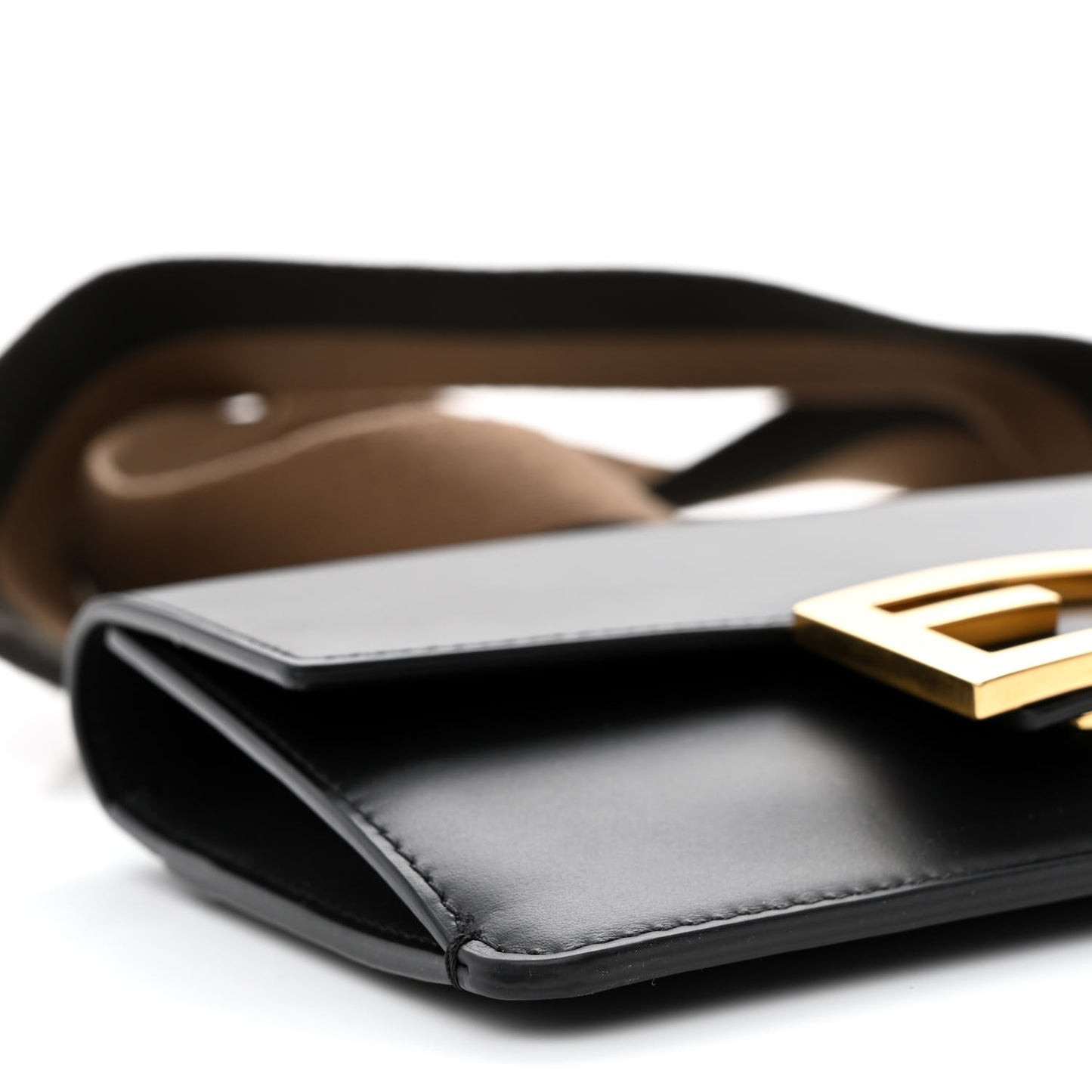Vitello King Mini Flat Baguette Black