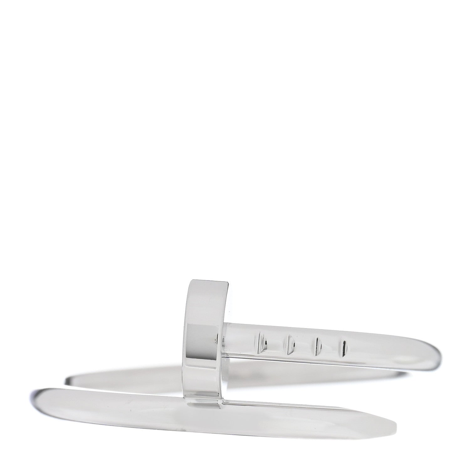 Cartier 18K White Gold Small Juste Un Clou Ring 54 6.75 1 of 5