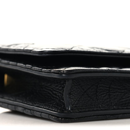 Christian Dior Supple Calfskin Cannage Caro Belt Pouch with Chain  Black 8 of 10