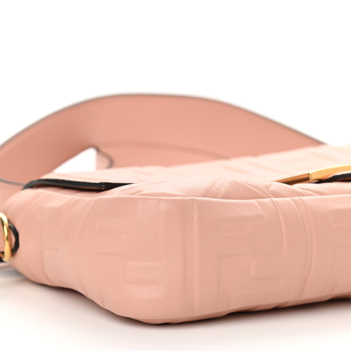 Nappa FF 1974 Embossed Baguette Rosa Bourbon