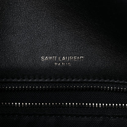 Saint Laurent Cotton Canvas Vintage Calfskin Monogram Medium Niki Chain Satchel 8 of 14