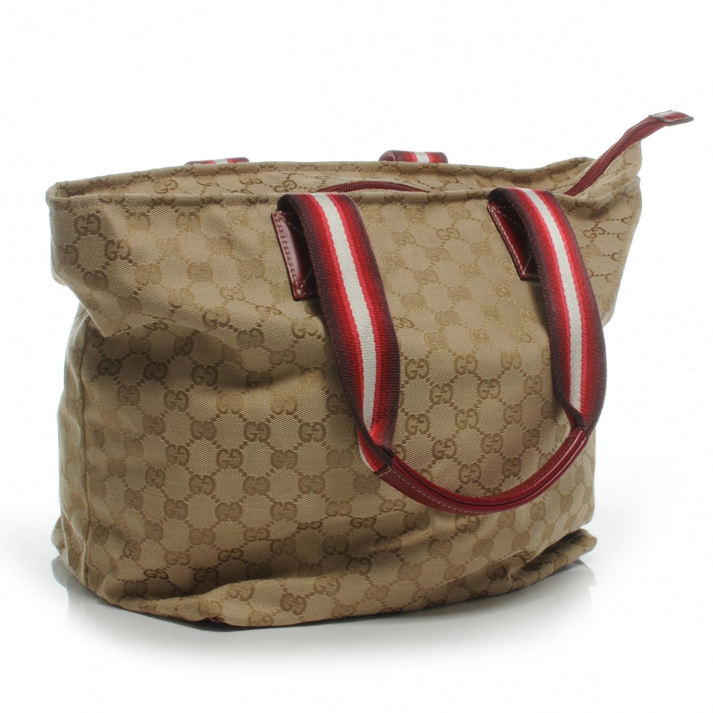 GG Monogram Large Web Handle Bucket Tote