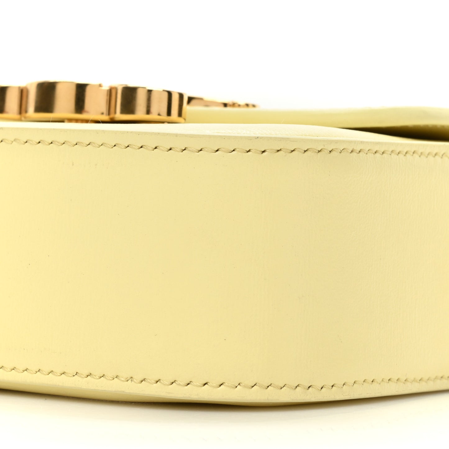 Shiny Calfskin Mini Claude Almond Green