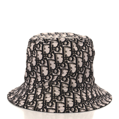 Christian Dior Oblique Reversible Teddy-D Brim Bucket Hat 57 Black 9 of 12