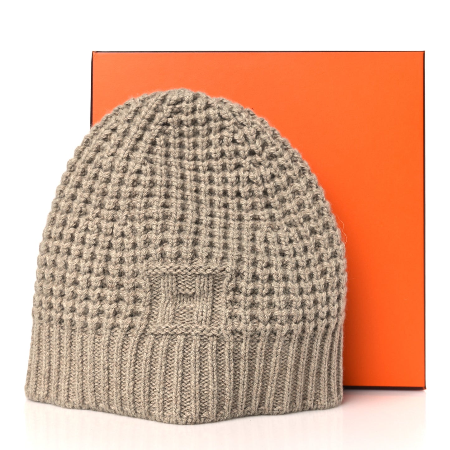 Cashmere Beanie Hat L Beige