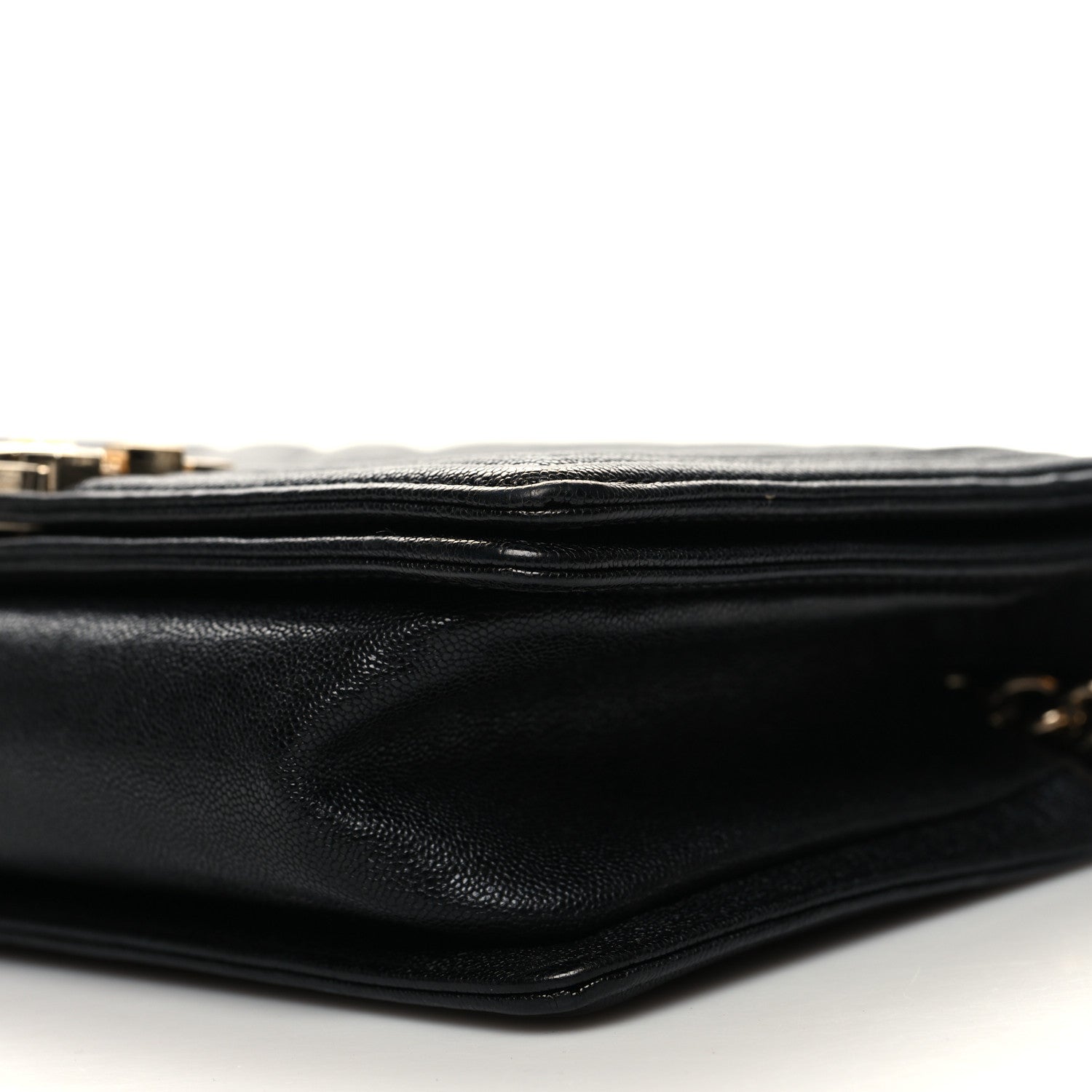 Chanel Caviar Chevron Quilted Medium Boy Flap Black 10 of 11