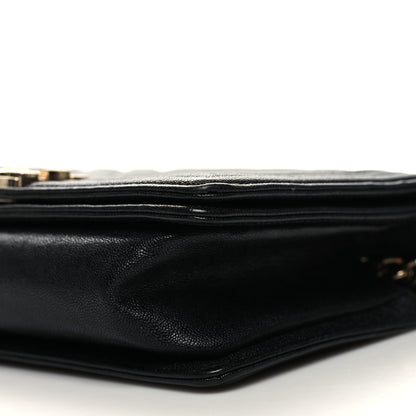 Chanel Caviar Chevron Quilted Medium Boy Flap Black 10 of 11