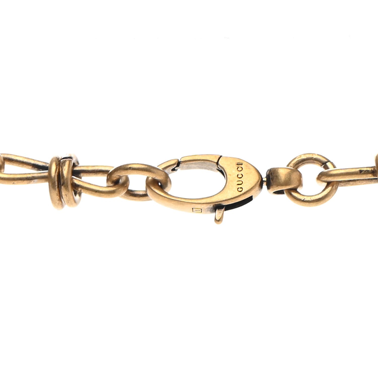 Gucci Metal Lion Head Necklace Gold 5 of 6
