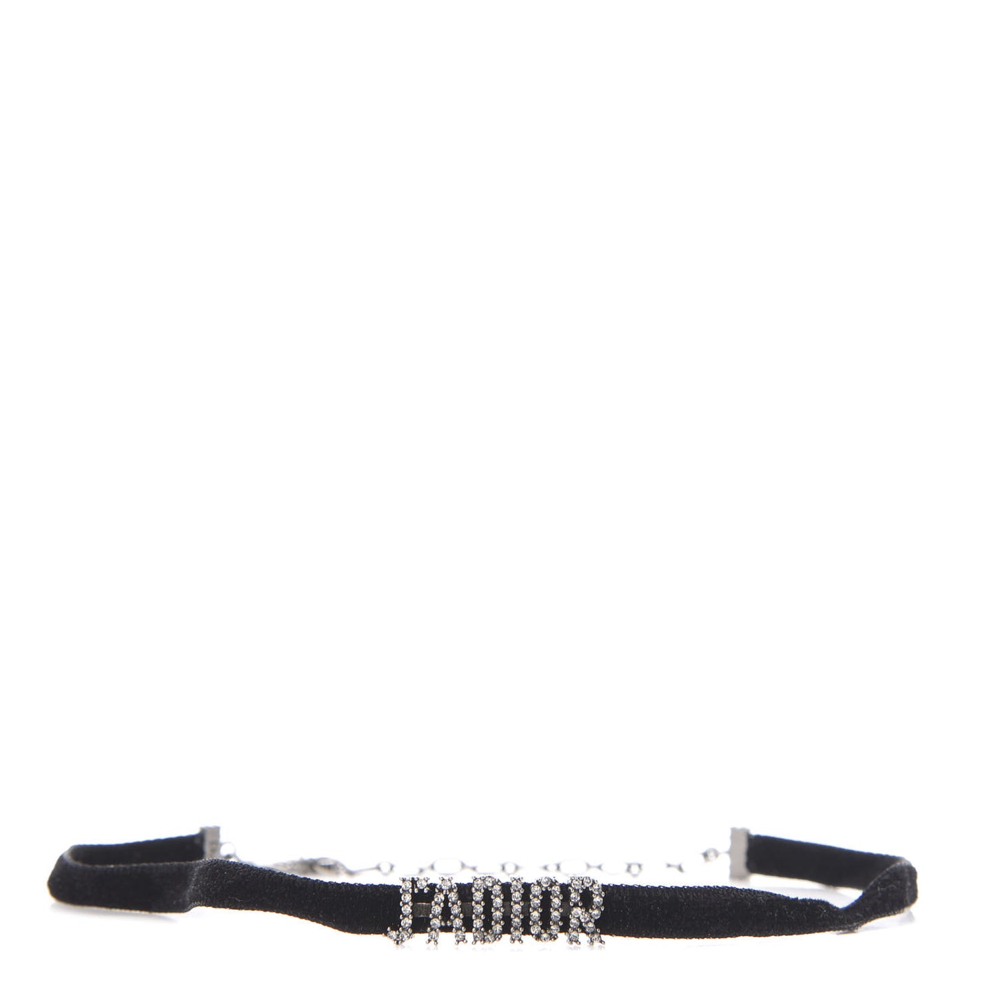 Velvet Crystal J’Adior Choker Necklace Black