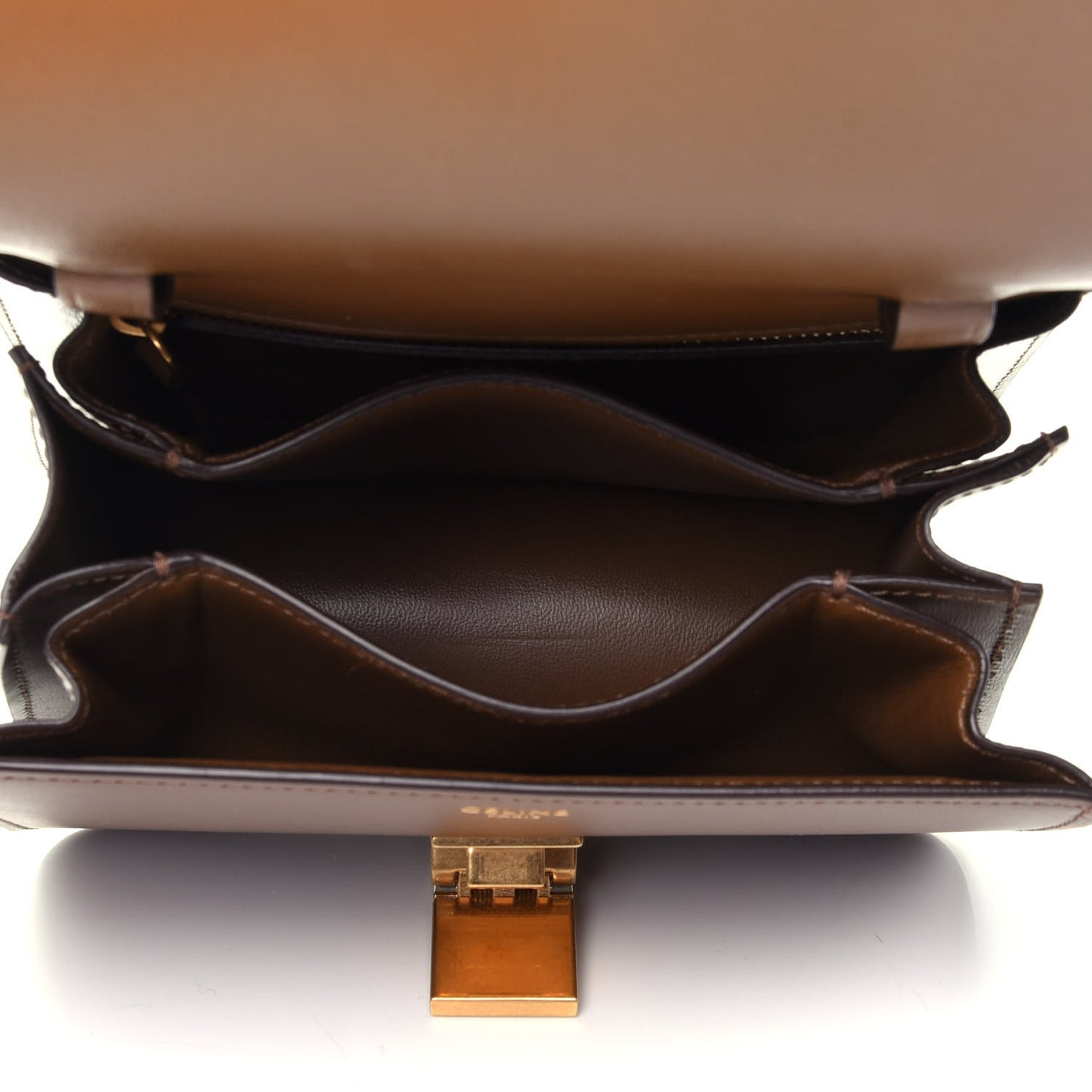Smooth Calfskin Small Classic Box Flap Bag Camel