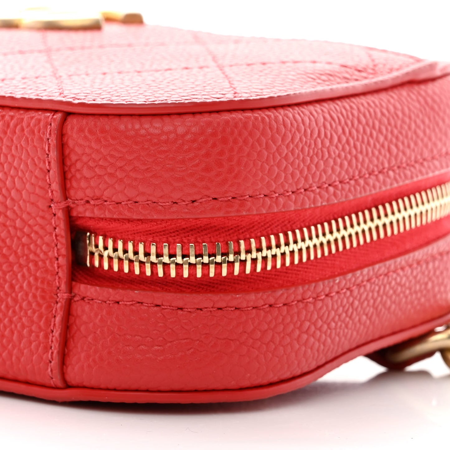 Caviar Quilted Waist Bag Red