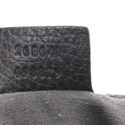 Gucci Pebbled Calfskin Medium Abbey Convertible Tote Black 6 of 16