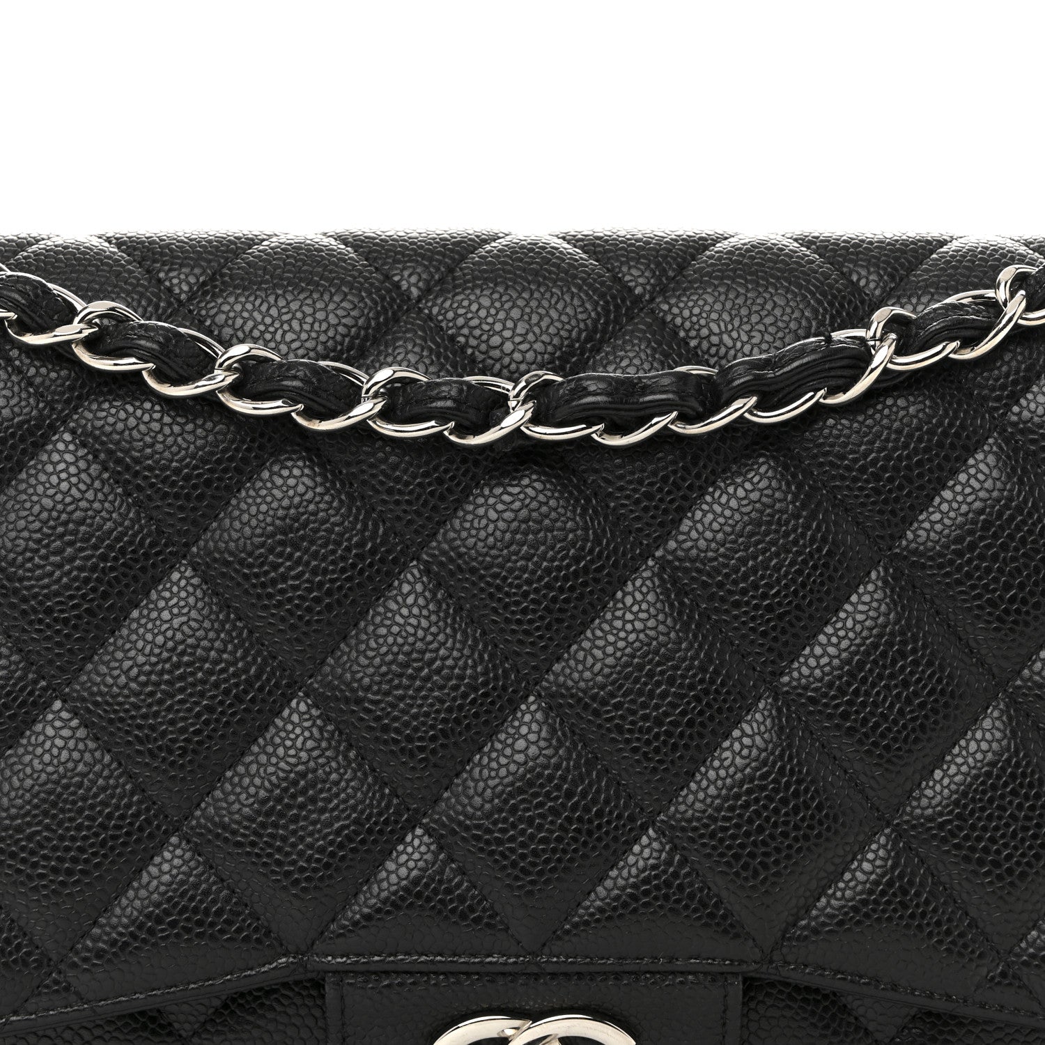 Chanel Caviar Quilted Jumbo Double Flap Black 8 of 14