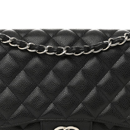 Chanel Caviar Quilted Jumbo Double Flap Black 8 of 14