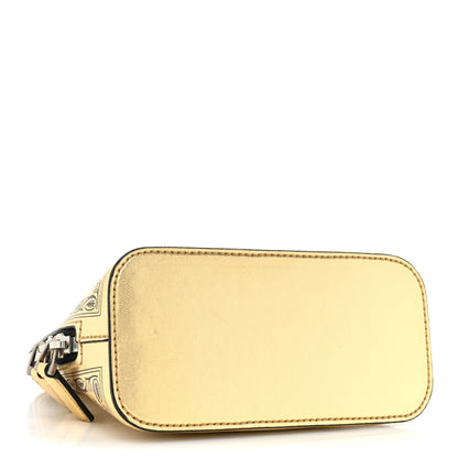 Gucci X SEGA Calfskin GUCCY Stars Mini Dome Shoulder Bag Gold 4 of 11