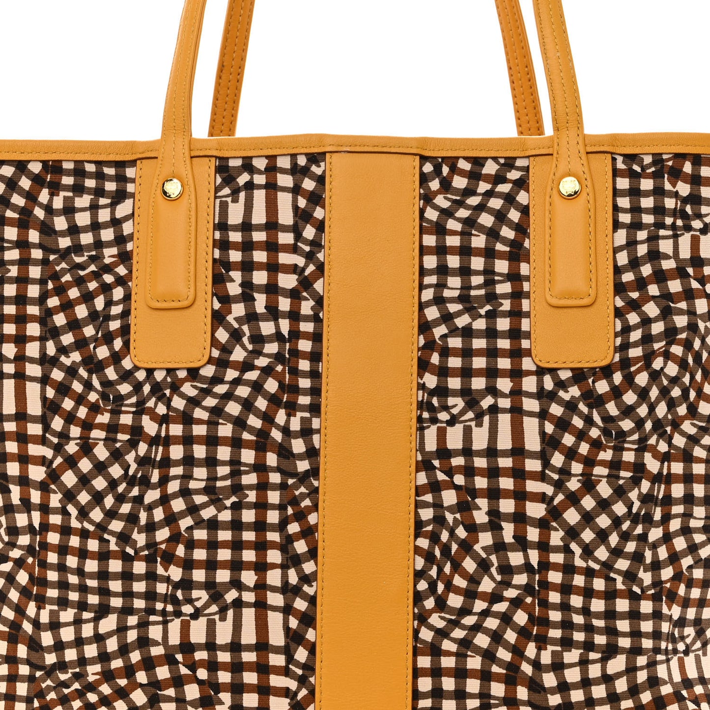Visetos Medium Liz Reversible Shopper Tote Cognac Yellow