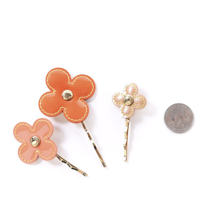 Louis Vuitton Vernis Fleur Hair Pin Barettes 2 of 5