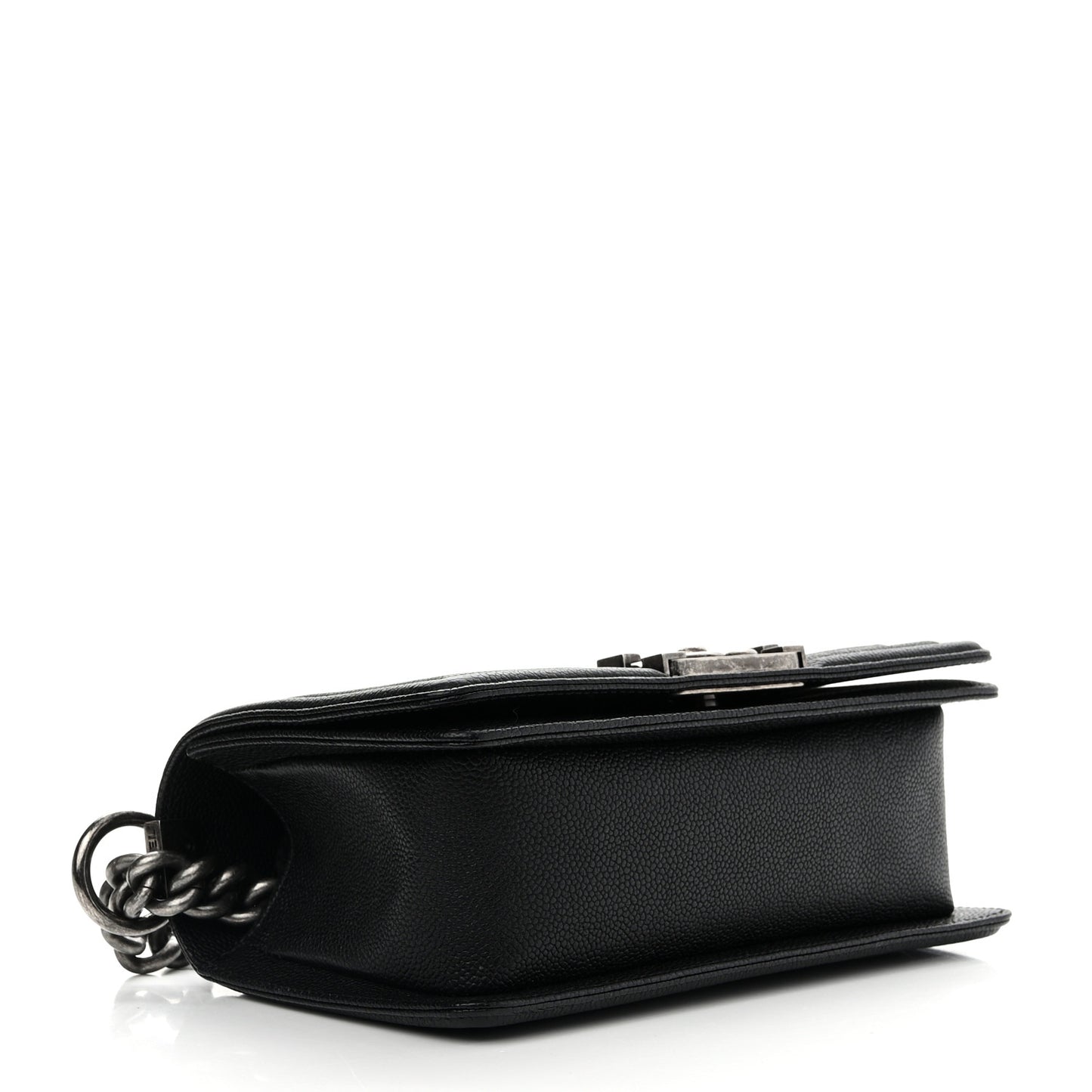Caviar Quilted Small Boy Flap Black