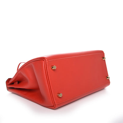 Hermes Evercolor Kelly Retourne 28 Rouge Tomate 4 of 28