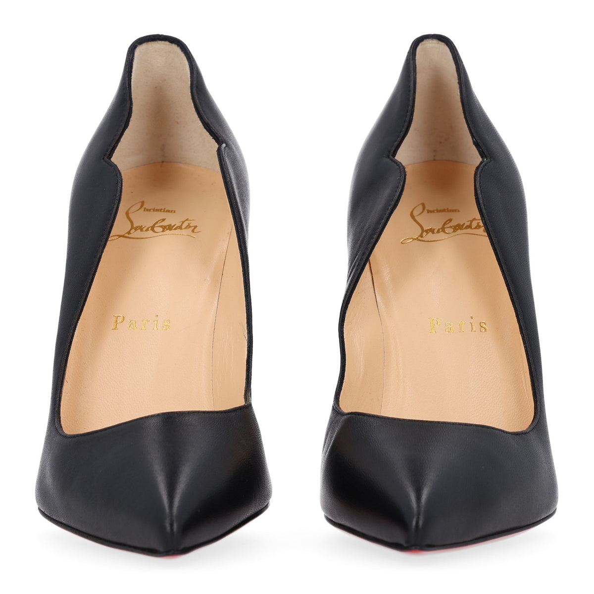 Christian Louboutin Nappa Hot Chick 100 Pumps 37 Black 3 of 9