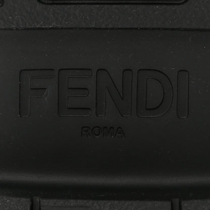 Fendi Vitello Abrasivato Fendigraphy 50mm Loafers 37 Black 6 of 10