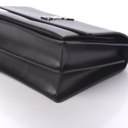 Saint Laurent Calfskin Large Monogram Sunset Black 7 of 9