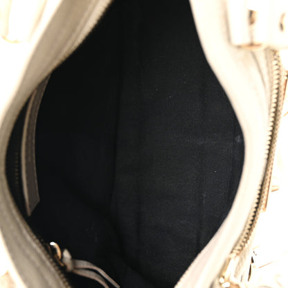 Balenciaga Chevre Gold Metallic Edge Hardware Mini City Ivory 6 of 11