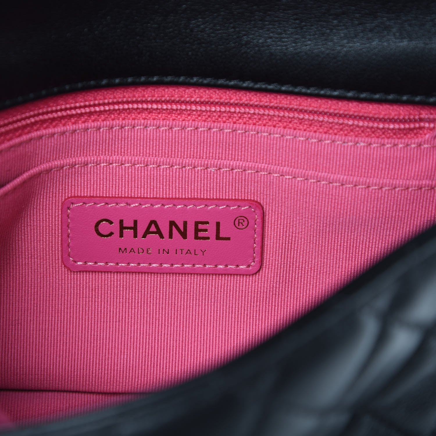 Chanel Lambskin Resin Quilted Mini Pearl Samba Square Flap Black 6 of 14