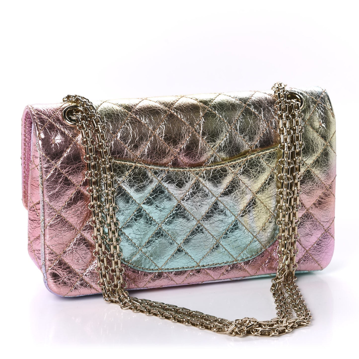 Metallic Goatskin Quilted 2.55 Reissue 225 Flap Multicolor