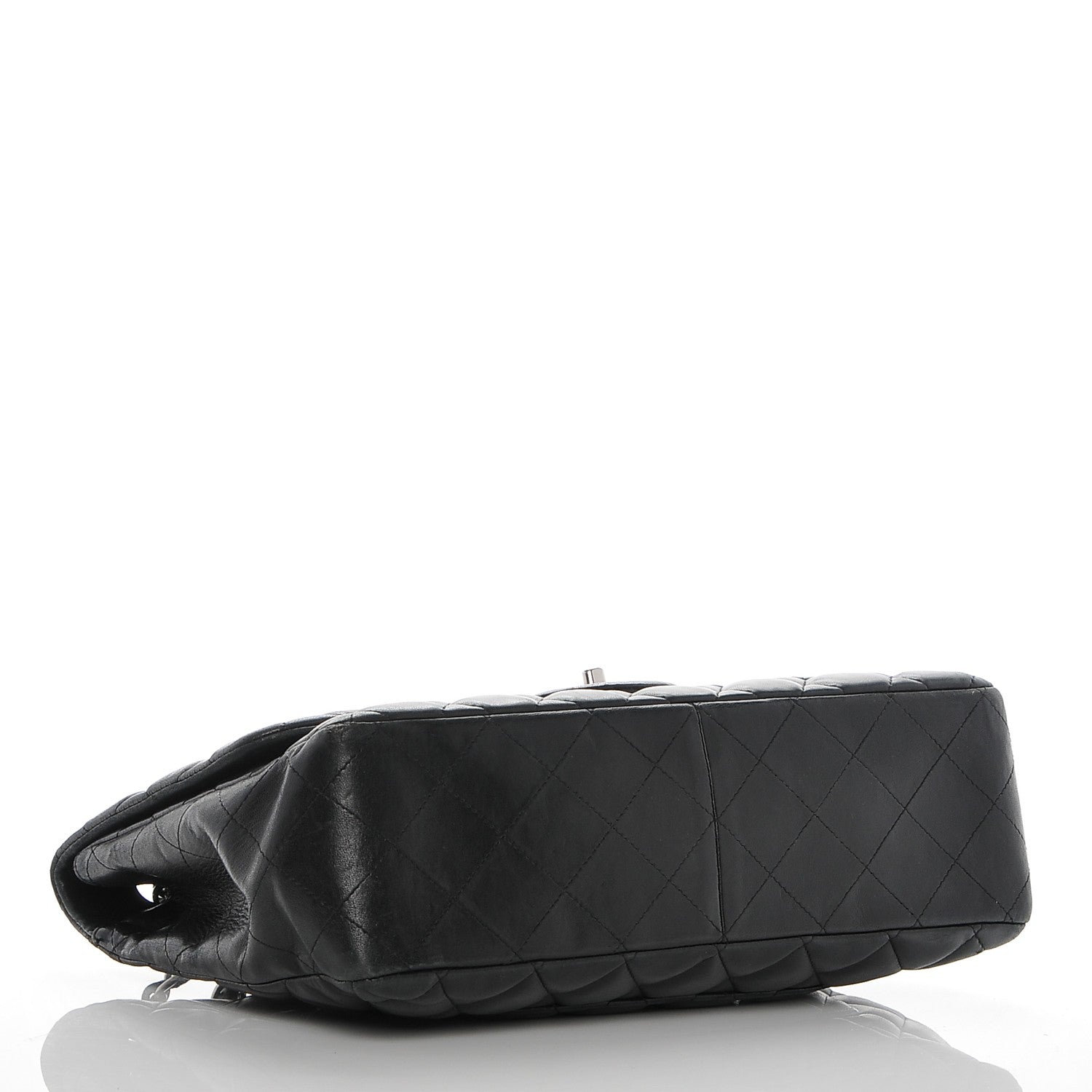 Chanel Lambskin Quilted Jumbo Single Flap Black 4 of 11
