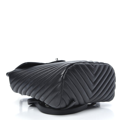 Chanel Calfskin Chevron Quilted Small Urban Spirit Backpack Black 3 of 11