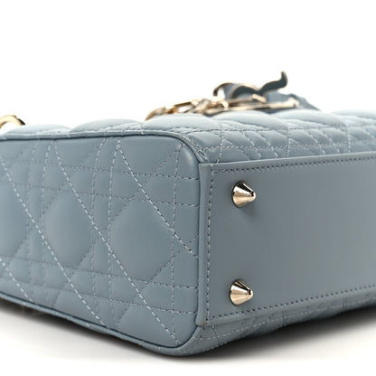 Christian Dior Lambskin Cannage Small My ABCDior Lady Dior Cloud Blue 9 of 11
