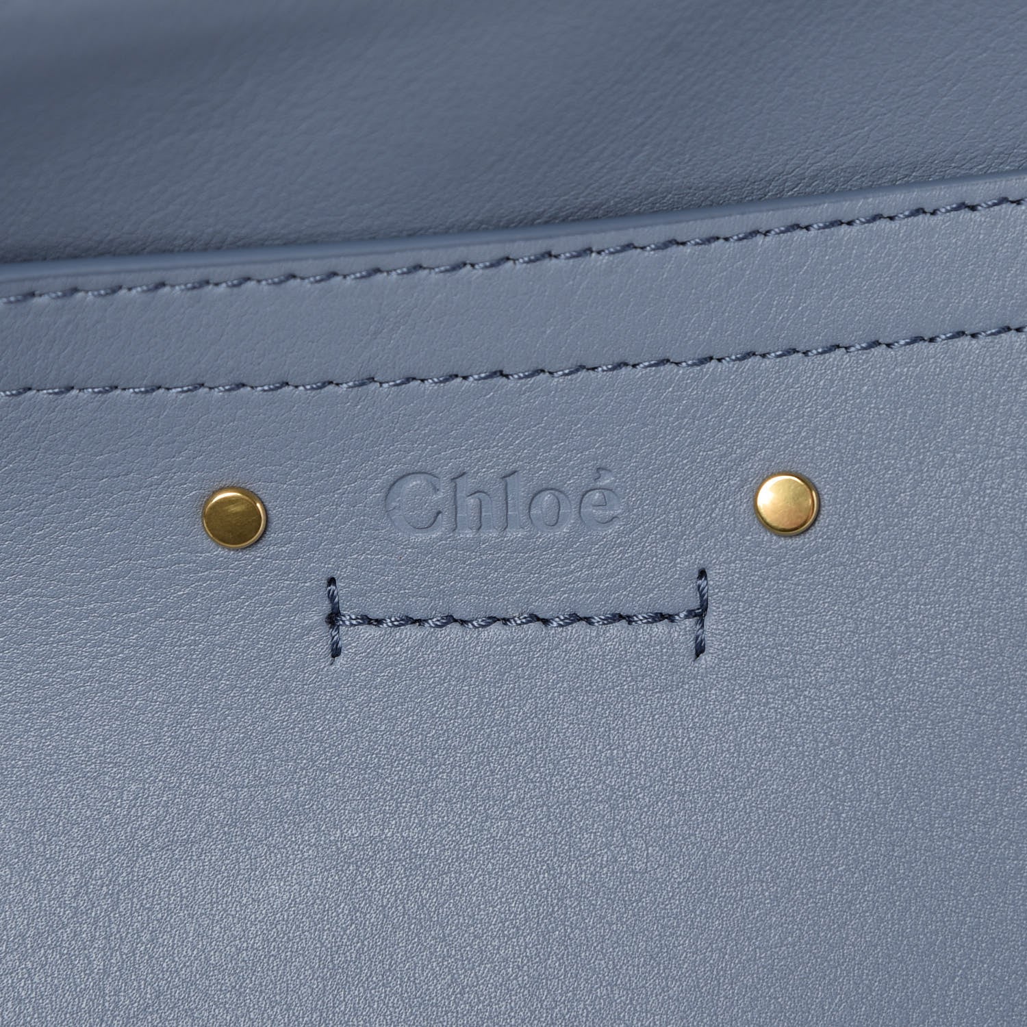 Chloe Calfskin Suede Medium Roy Bag Washed Blue 6 of 10