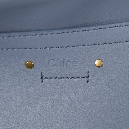 Chloe Calfskin Suede Medium Roy Bag Washed Blue 6 of 10