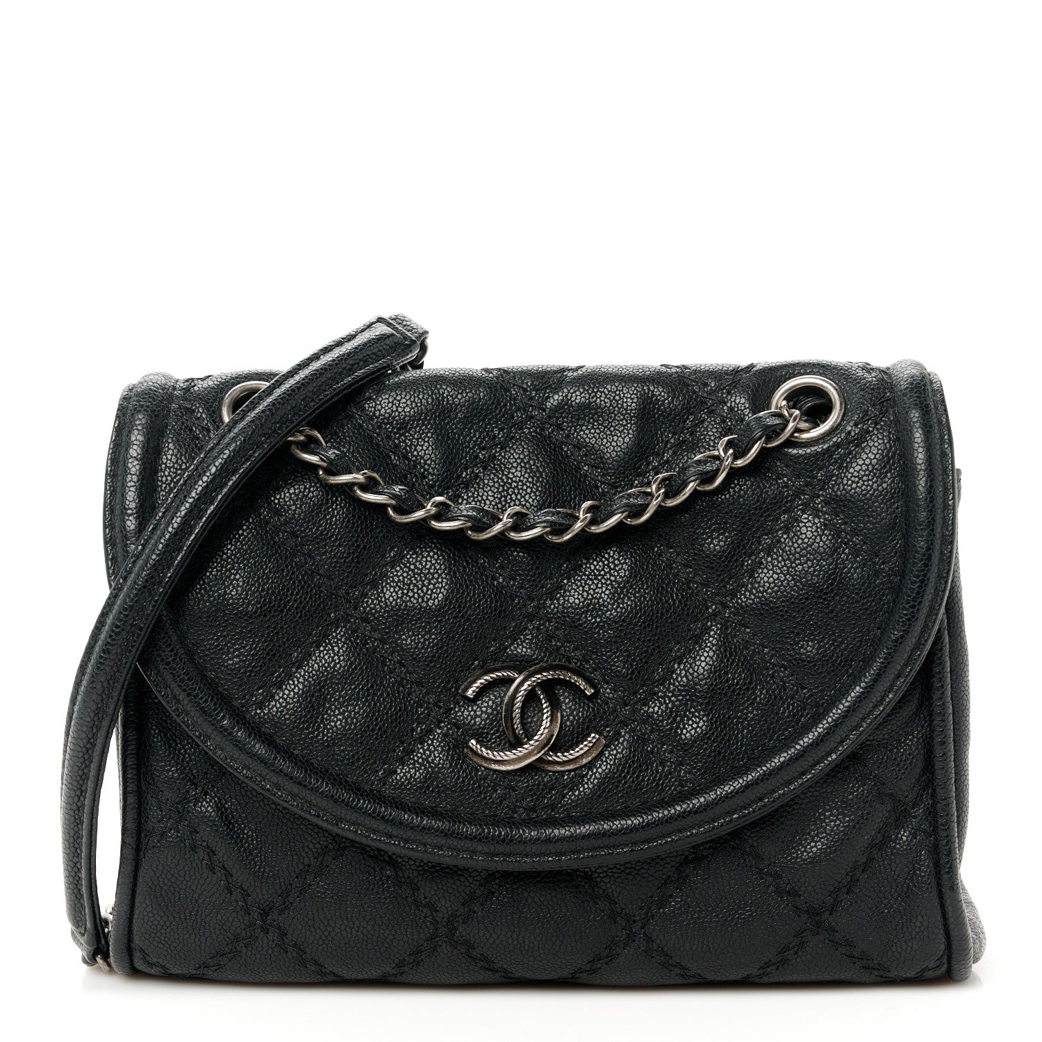 Chanel Caviar Stitched Small Flap Black 1 of 10