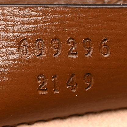 Gucci GG Supreme Monogram Mini Horsebit 1955 Shoulder Bag Beige Brown Sugar 7 of 11