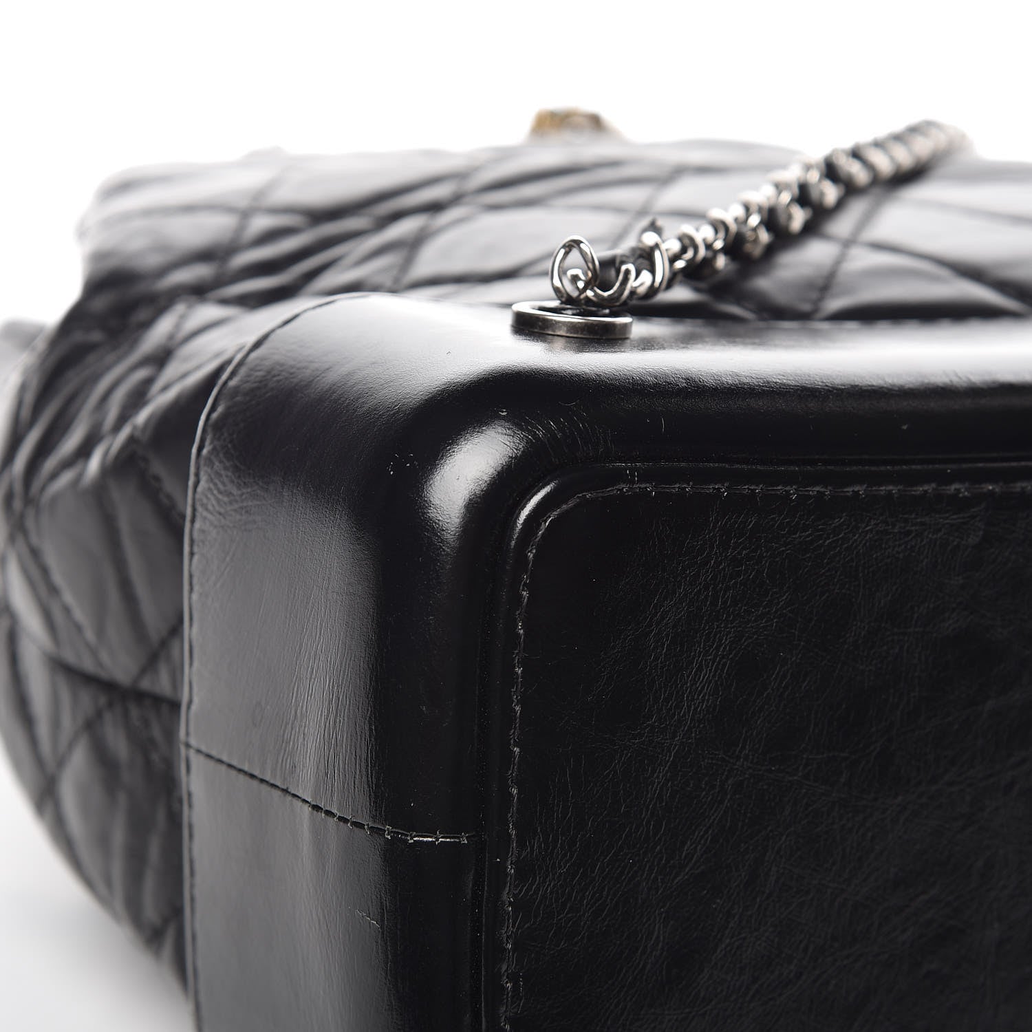 Chanel Aged Calfskin Quilted Gabrielle Backpack Black 14 of 16