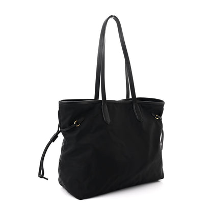 Prada Tessuto Nylon Saffiano Shopping Tote Black 3 of 11