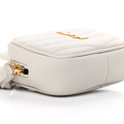 Saint Laurent Grain De Poudre Matelasse Monogram Baby Lou Camera Bag Crema Soft 9 of 11