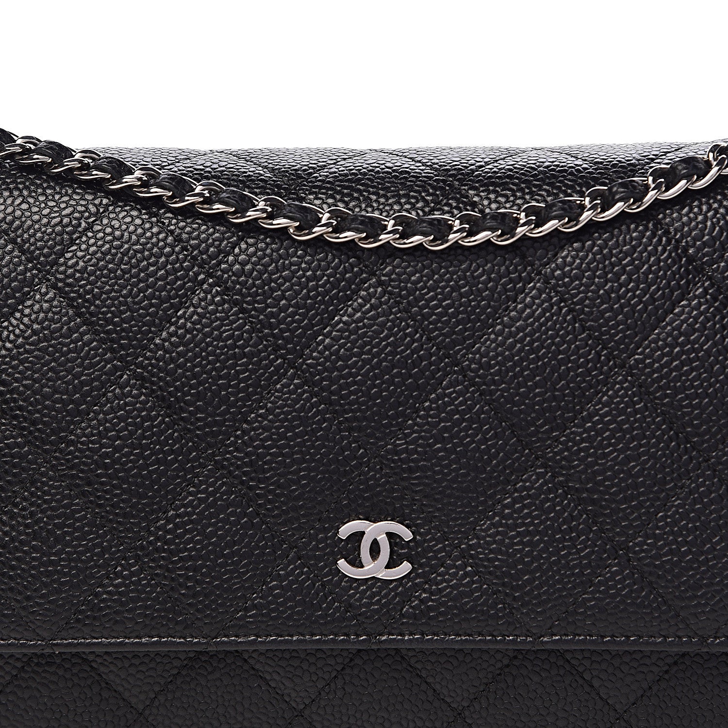 Chanel Caviar Quilted Wallet On Chain WOC Black 17 of 18