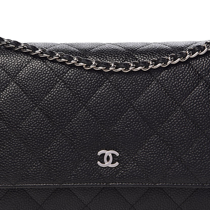 Chanel Caviar Quilted Wallet On Chain WOC Black 17 of 18