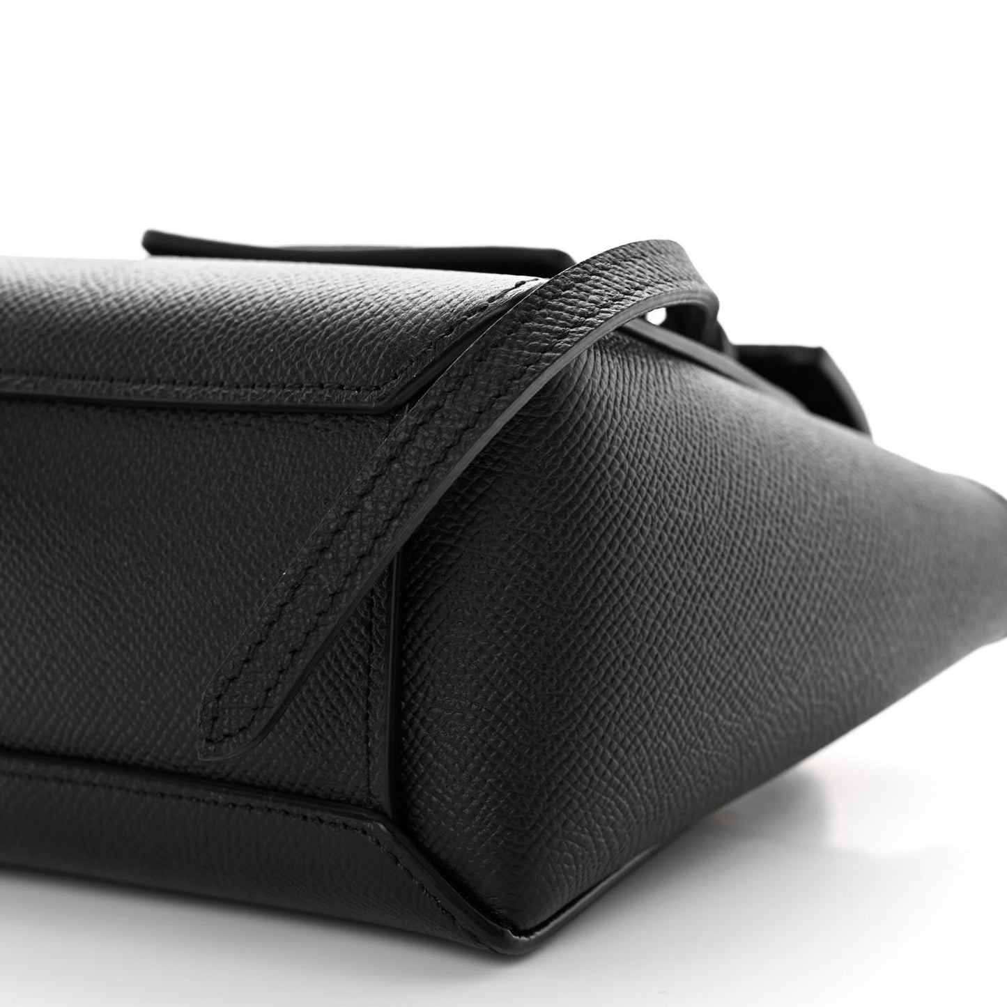 Grained Calfskin Pico Belt Bag Black